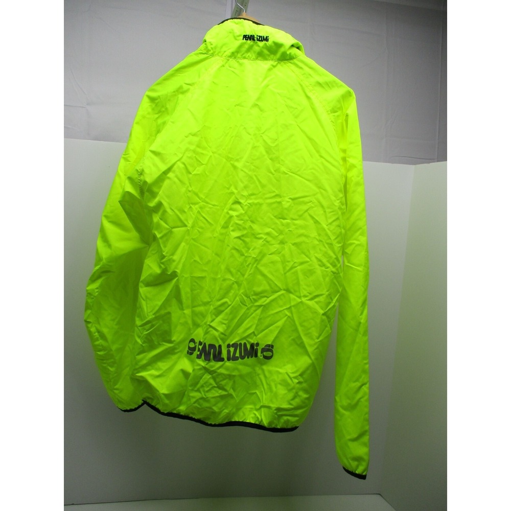 Pearl Izami Screaming Yellow Cycling shell Jacket - size Large - Picture 4 of 6